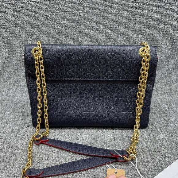 Louis Vuitton Vavin Navy Monogram Leather Shoulder Bag 1350-062825 - Picture 3 of 15